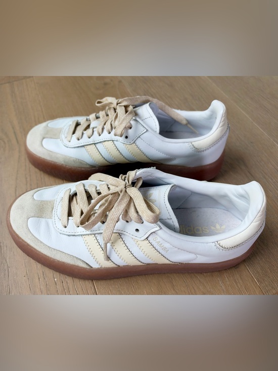 adidas Shoes - adidas Sambae Sneakers in White and Butter Yellow